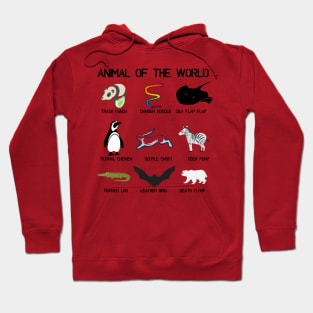 Animals of the world Gift T-shirt For Nature Wild Lovers Hoodie